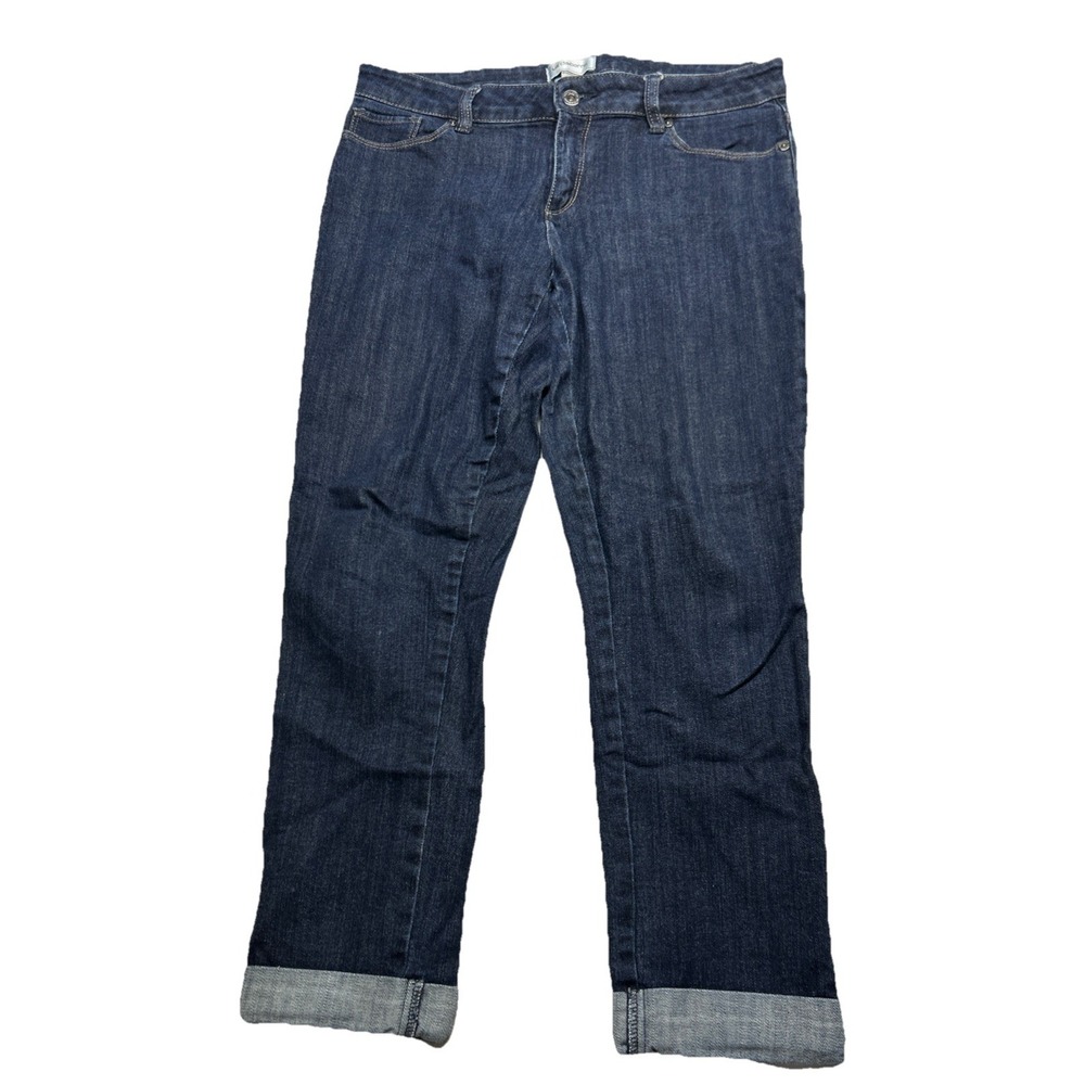 Liz Claiborne Hemmed Jeans Size 6 Womens 32x25 Denim